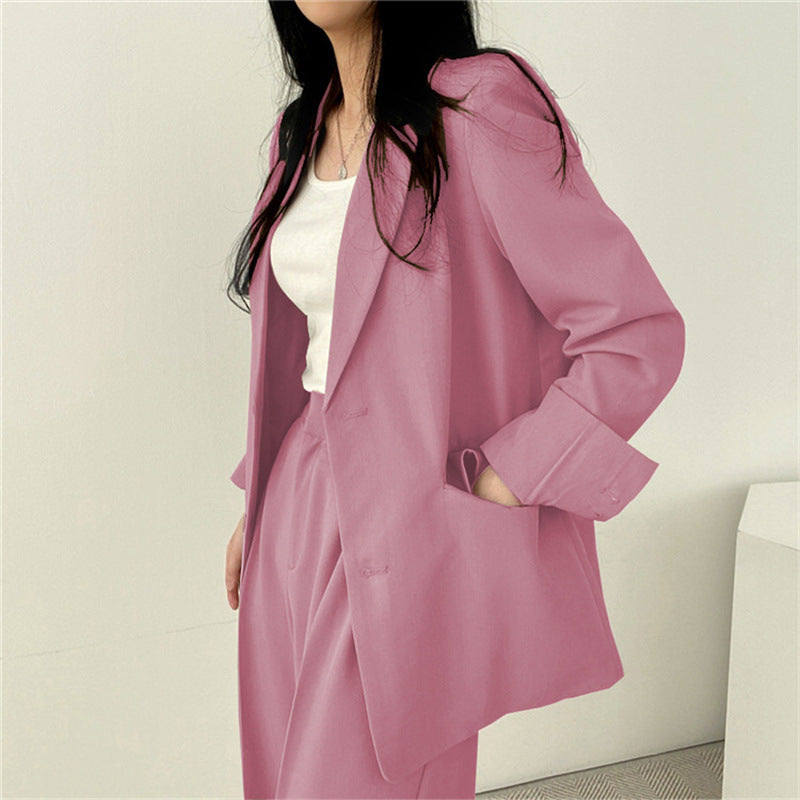Suit Jacket High Sense Women's Spring and Autumn Design Sense Thin Niche Professional suit Temperament Slim-fit Small Suit Two-piece Set