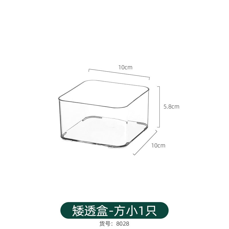 Transparent Bar Storage Box Dust-Proof and Moisture-Proof Protective Cover Desktop Badge Display Frame Food and Toy Millet Storage Display Stand