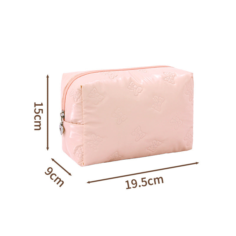 Waterproof and Easy-Foldable Small Fresh Cosmetic Bag, High-End Multi-Functional Toiletry Bag, Cosmetic Cosmetics Bag Customization