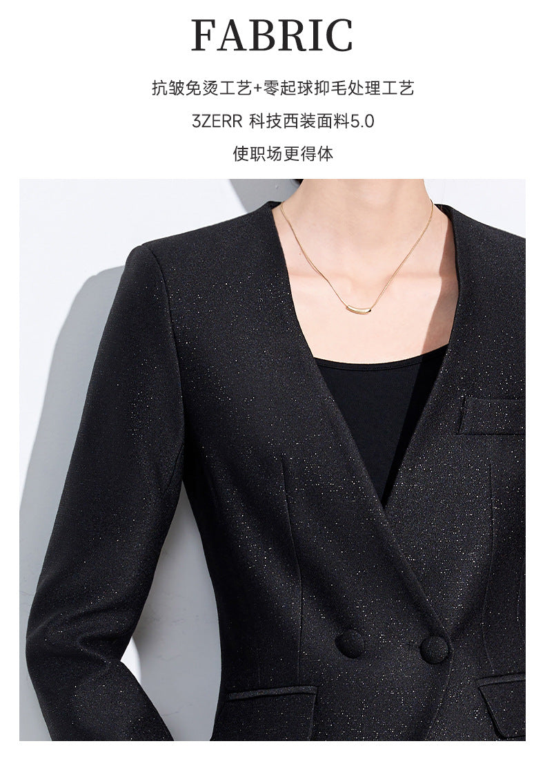 Cross-Border Suit Jacket for Formal Occasions, Fashionable Goddess Style, Versatile, High-End, Elegant, Interview Office Suit Set