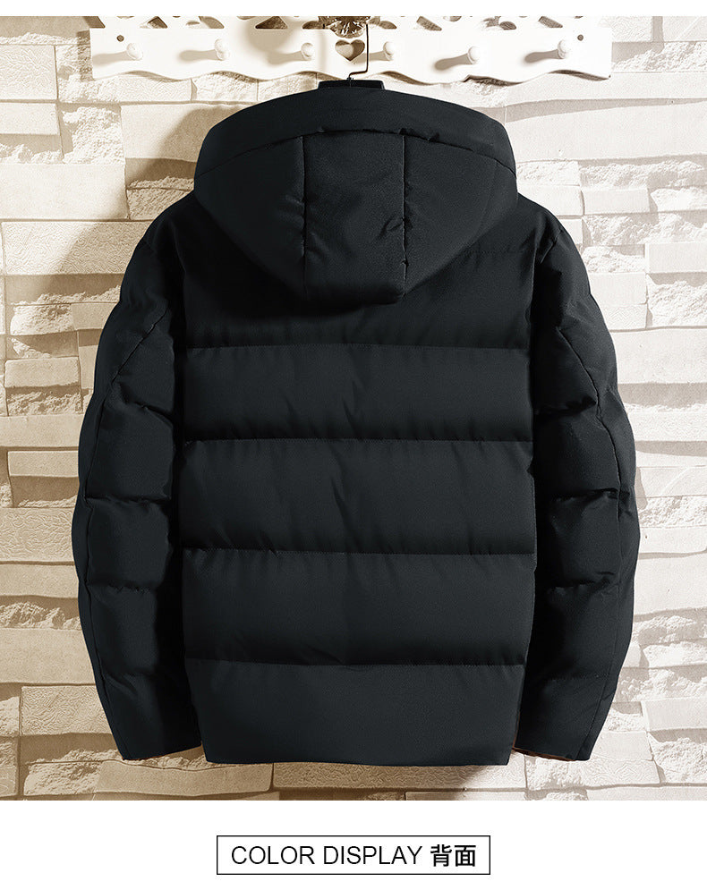 Winter new men's cotton-padded coat padded coat cotton-padded coat tide brand winter hooded versatile down cotton-padded jacket #933