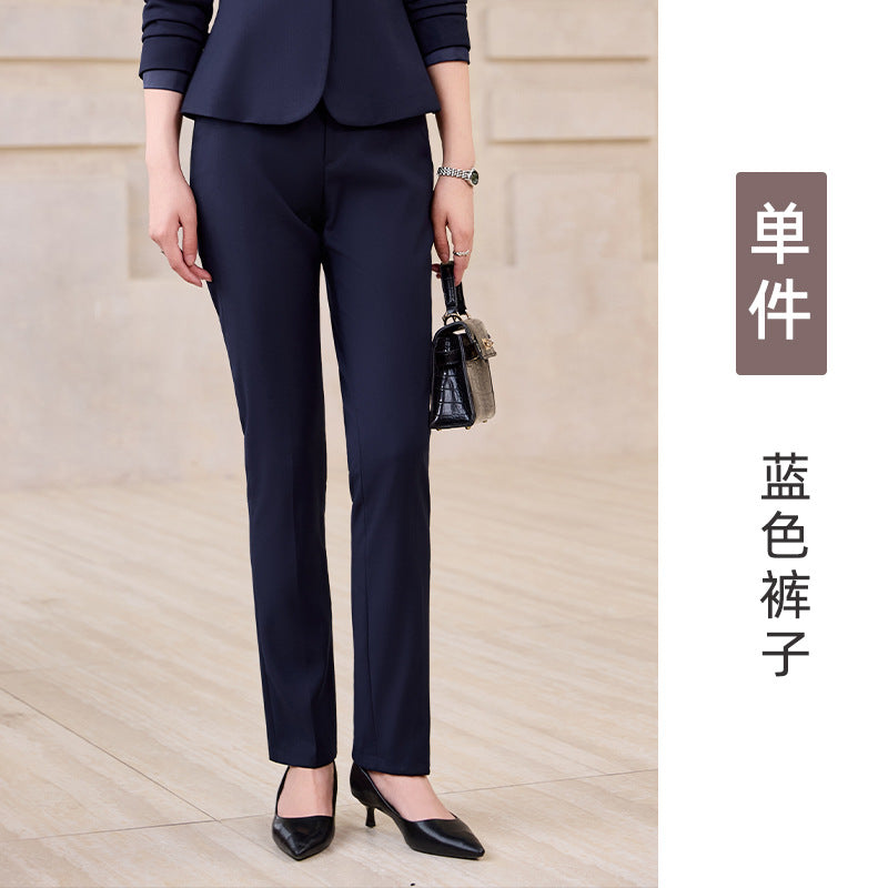 Gray Suit Suit for Women 2025 New Spring & Fall High-End Business Attire Formal Hotel Front Desk Manager Work Clothes