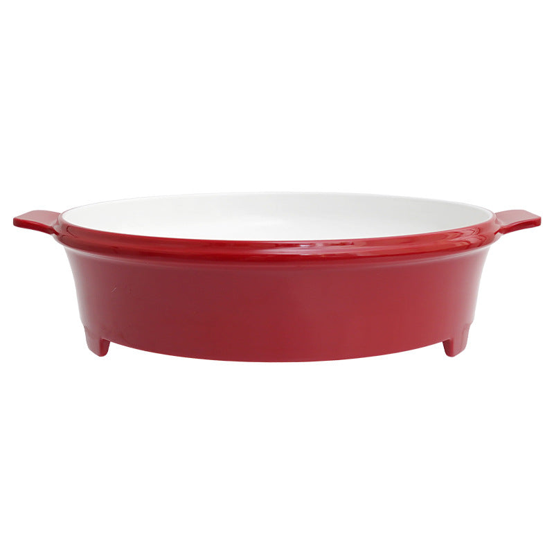 melamine tableware noodle bowl two-color soup bowl spicy and hot pot rice noodle special large bowl maocai bowl pickled fish double ear bowl