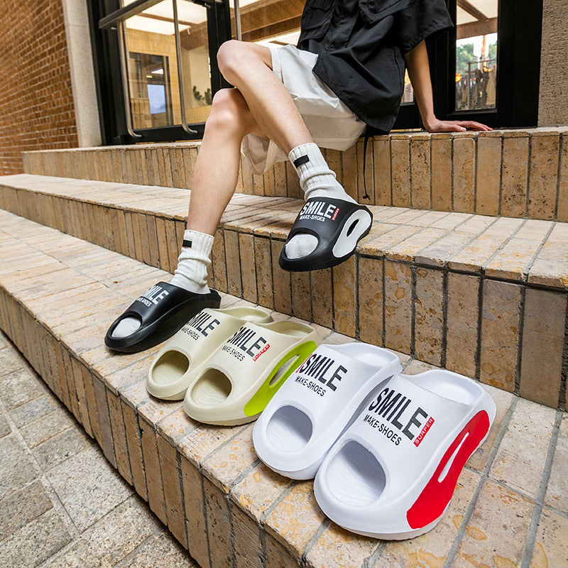 Coconut Sandals and Slippers Men's Summer Sports Style Indoor and Outdoor Slip-proof Wear-resistant Trendy Beach Slippers for Women