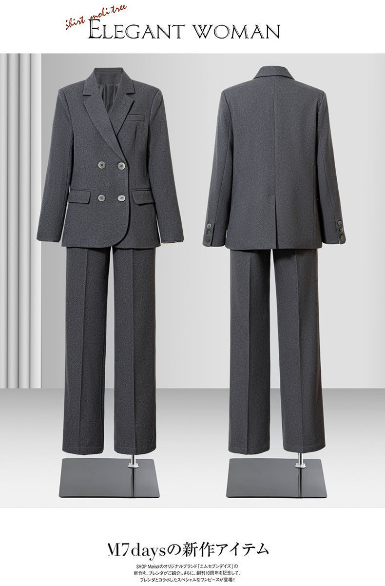Navy Blue Suit Jacket for Women Spring & Fall 2025 New Casual Korean Style High-End Small Workplace Suit Suit