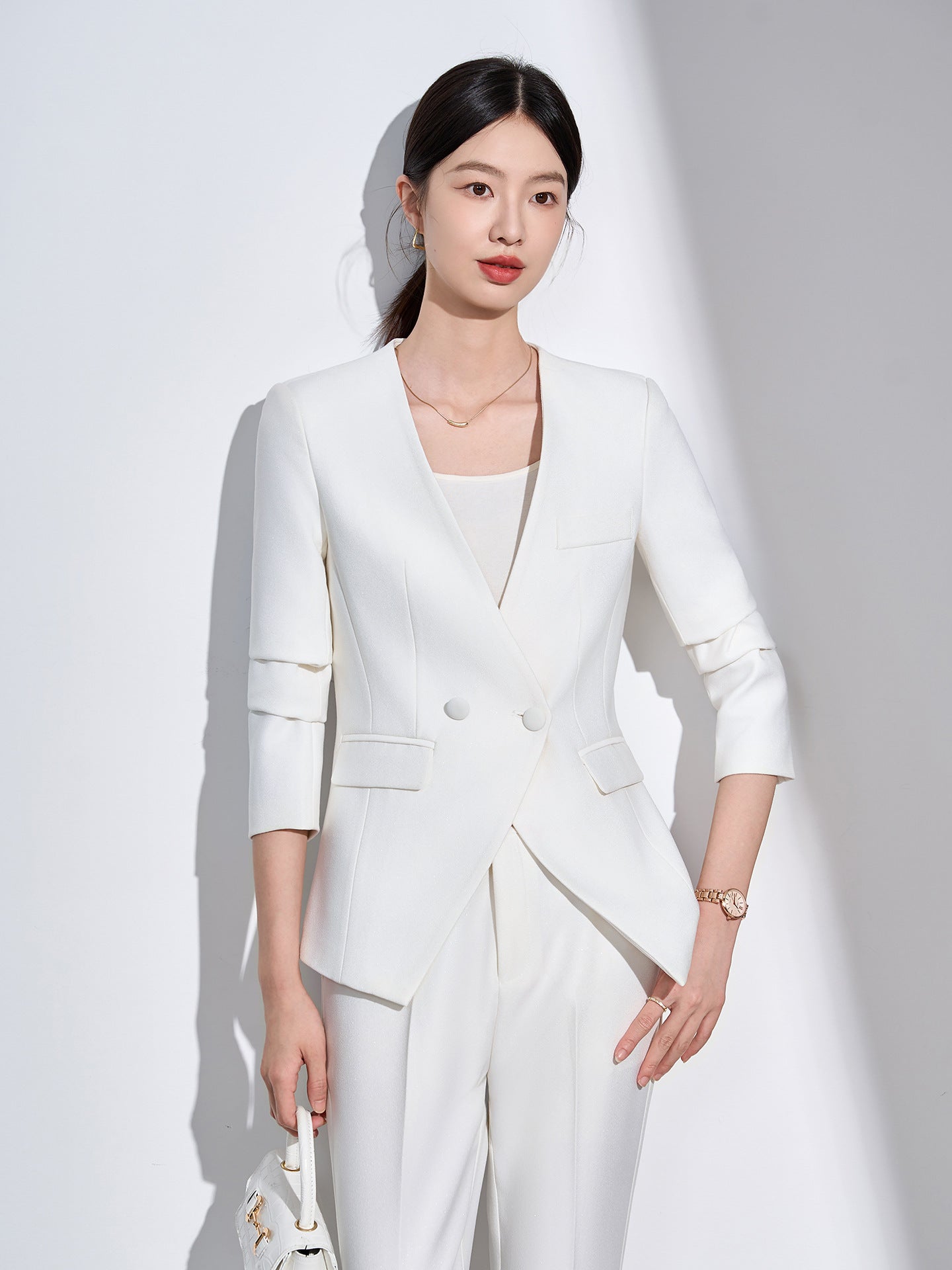 Cross-Border Suit Jacket for Formal Occasions, Fashionable Goddess Style, Versatile, High-End, Elegant, Interview Office Suit Set