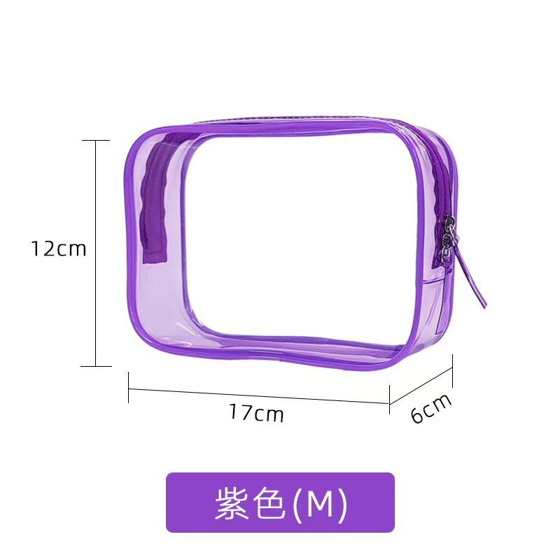 Pvc Toiletry Bag Transparent Cosmetic Bag Portable Storage Bag Large Capacity Travel Toiletry Bag High-End Waterproof