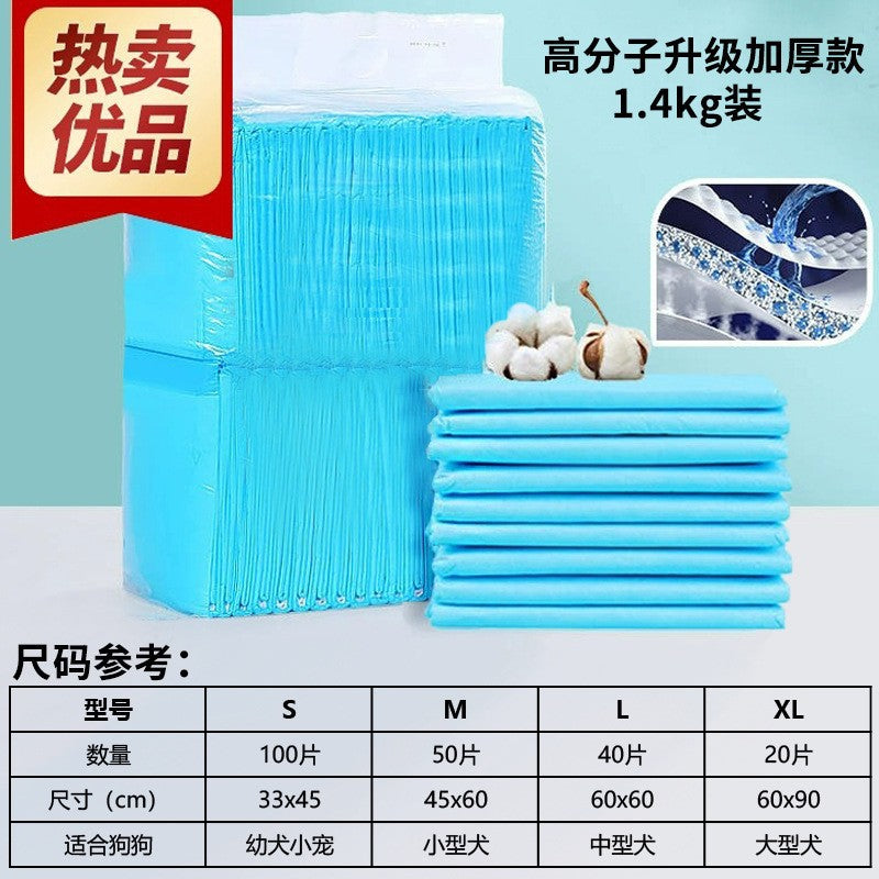 Cross-Border E-Commerce Dog Pee Pads, Thickened Deodorizing Disposable Diapers, Pet Urine-Absorbing Pads for Rabbits and Cats