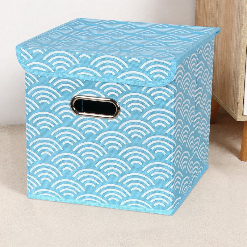 Amazon Lidless Storage Box Fabric Storage Box Foldable Large Drawer Storage Box Toy Storage Box