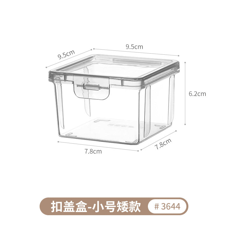 [Special Offer] Transparent Storage Box Flip-Top Organizer Multi-Purpose Square Storage Box Miscellaneous Box 20 Sizes