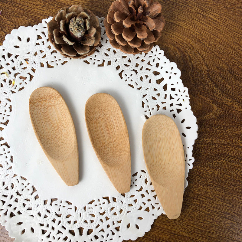 Carefully Selected Bamboo Spoons, Japanese-Style Small Bamboo Spoons, Tea Spoons, Tea Spatulas, Short-Handled Tea Spoons, Tea Ceremony Dessert Spoons, Ice Cream Spoons