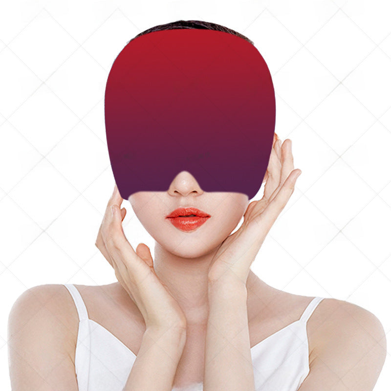 Amazon facial cold compress headgear gel Ice compress headgear Ice Cap solid gel headgear Ice Cap