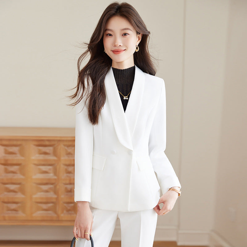 High-End Suit Suit Spring & Fall New Goddess Style Casual Slimming Look Elegant Fashion Commuter Business Professional Workwear