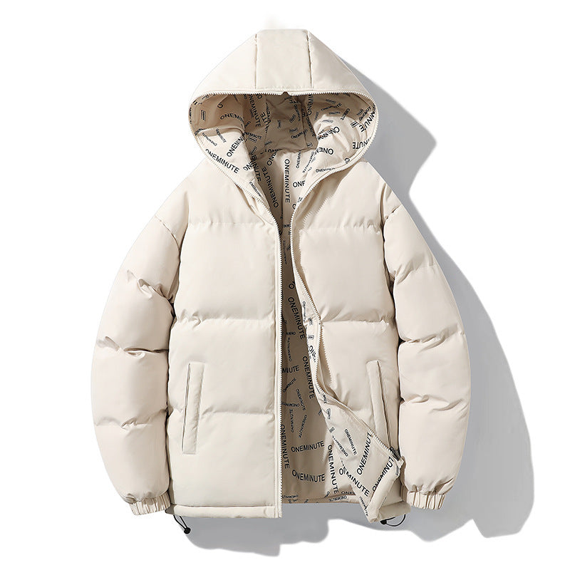 2025 New Trendy Brand Plus Size Cotton Jacket Couple Style Reversible Hooded Loose Winter Thick Warm Coat