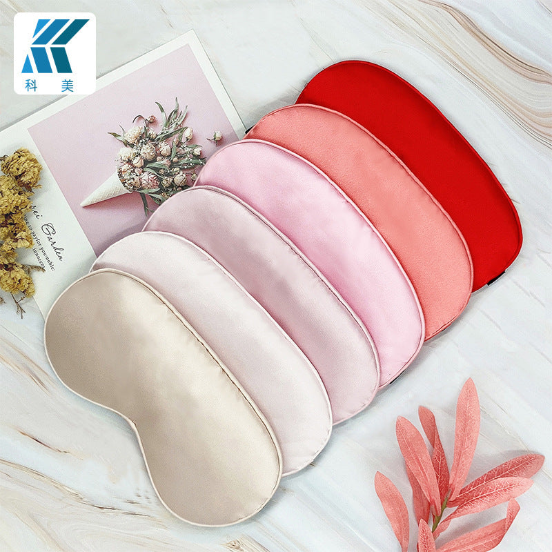 Cross-Border Eye Masks in Stock, Double-Sided Imitation Silk Sleep Wholesale, Blackout for Nap, Travel, Aviation, Full Blackout Eye Protection