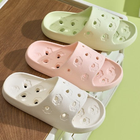2507 a generation of summer cat claw hollow slippers home indoor leaking bathroom mop factory wholesale cross-border