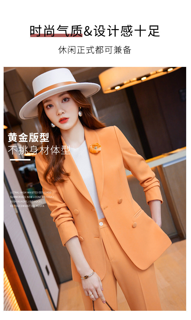 Cross-border spring business attire professional suit women's hotel front desk work clothes women's formal attire beautician work clothes