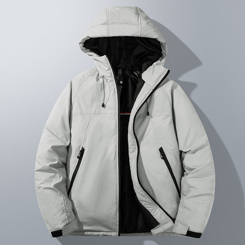 Autumn and Winter New Graphene Cotton Coat Couple's Same Style Windproof Waterproof Loose Casual Hooded Thickened Jacket