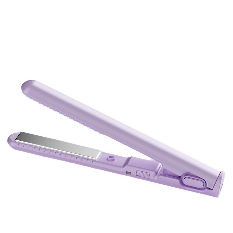 Curling Rod Mini Plate Clip Straight Roll Dual-purpose USB Portable Women's Hair Straightener Student Dormitory Corn Ironing Splint