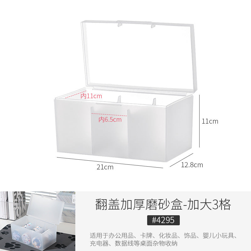 [Special Offer] Transparent Storage Box Flip-Top Organizer Multi-Purpose Square Storage Box Miscellaneous Box 20 Sizes