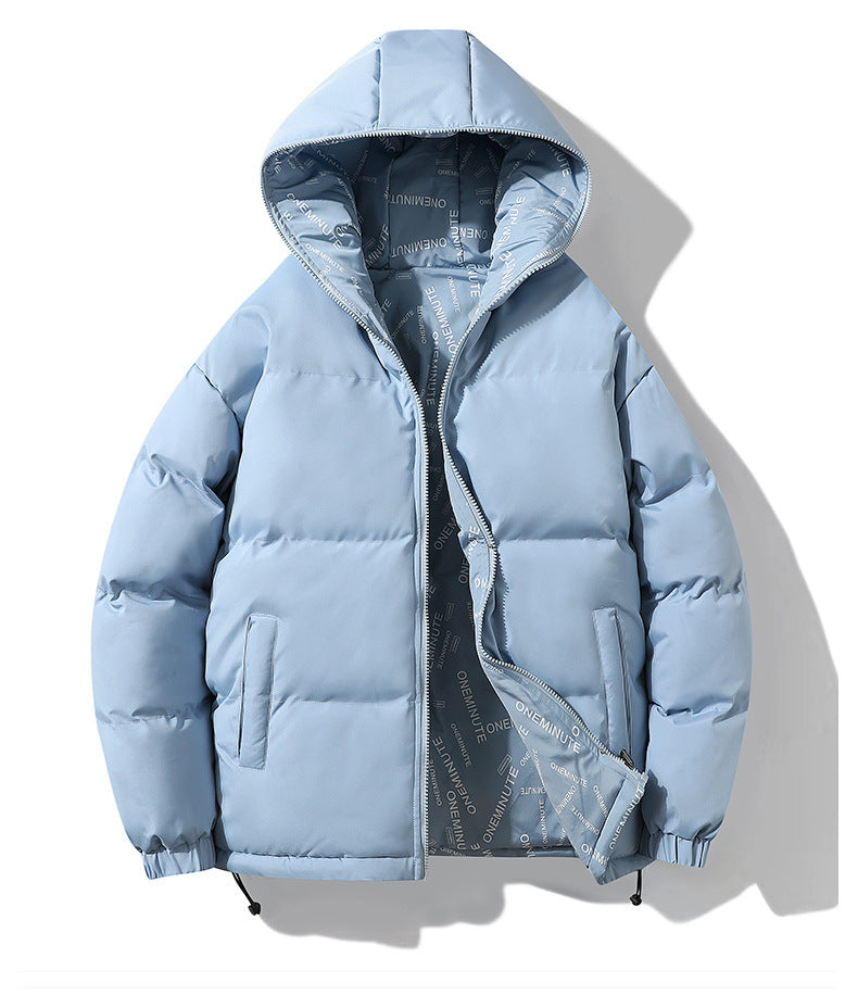 2025 New Trendy Brand Plus Size Cotton Jacket Couple Style Reversible Hooded Loose Winter Thick Warm Coat