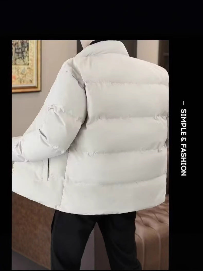 Winter Youth Stylish Cotton Jacket for Boys, Thickened Warm Padded Sports Casual Coat, Thickened Cold-Proof