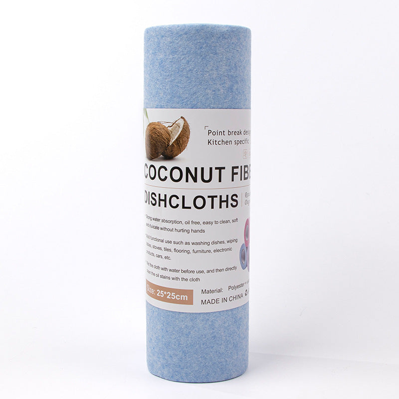 Cross-Border Ultra-Fine Fiber Polyester Towel Roll, Multi-Functional Thickened Kitchen Dishwashing Cloth, Lint-Free Hand-Tearable Cleaning Cloth