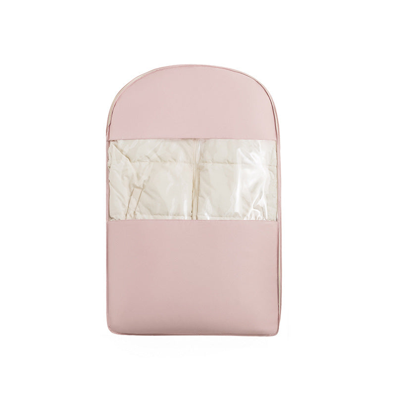 Down Jacket Dust Cover Hanging Household Wardrobe Clothes Dust Storage Bag Long Coat down Jacket Transparent Cover