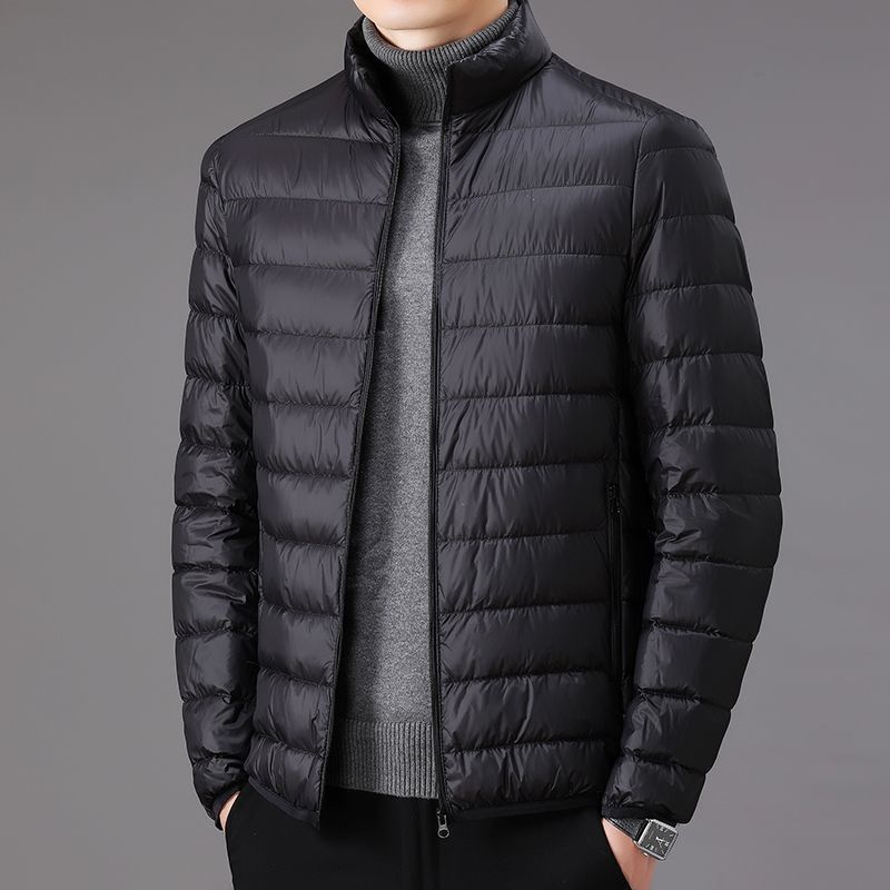 Purchase Off-Season Men's Cotton Coats, Lightweight Fleece-Lined Cotton Coats, and Large-Size Cotton Coats for Men and Middle-Aged Men