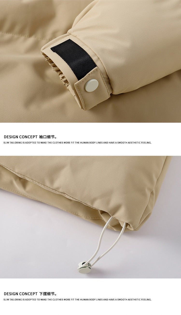 Autumn and Winter New Graphene Cotton Coat, Warm Couple's Same Style Hooded Cotton Jacket, Thickened Winter Coat
