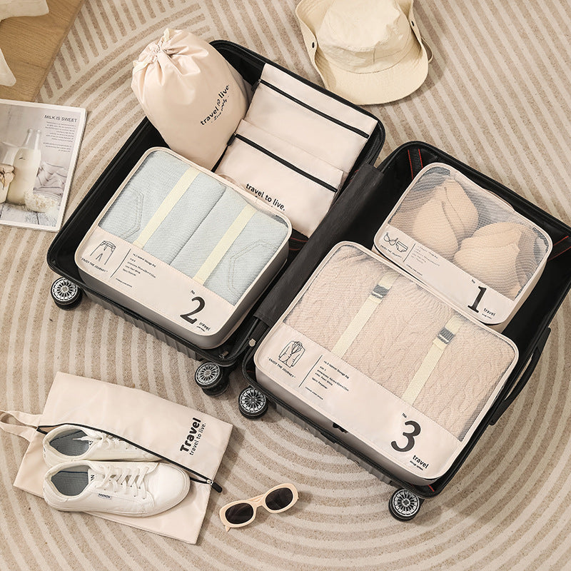 Travel Storage Bag Seven-Piece Suitcase Clothing Sorting Bag Clothing Partition Portable Storage Set