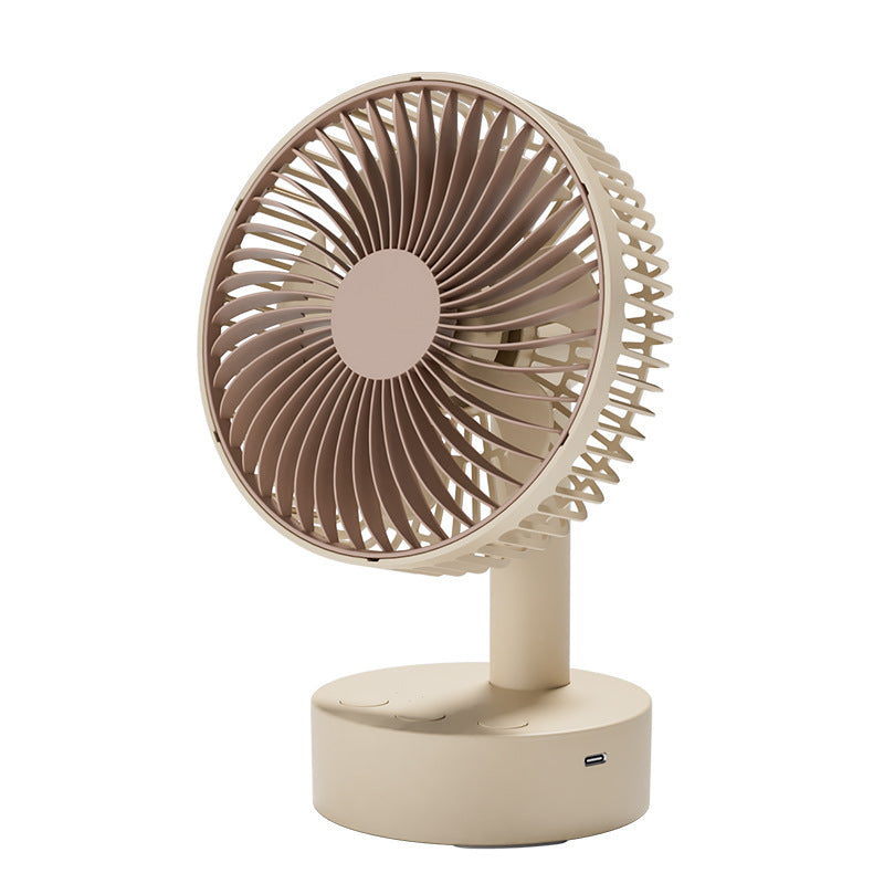 Cassidorf small fan office desktop fan USB6 inch shake head rechargeable desktop bedside fan long endurance