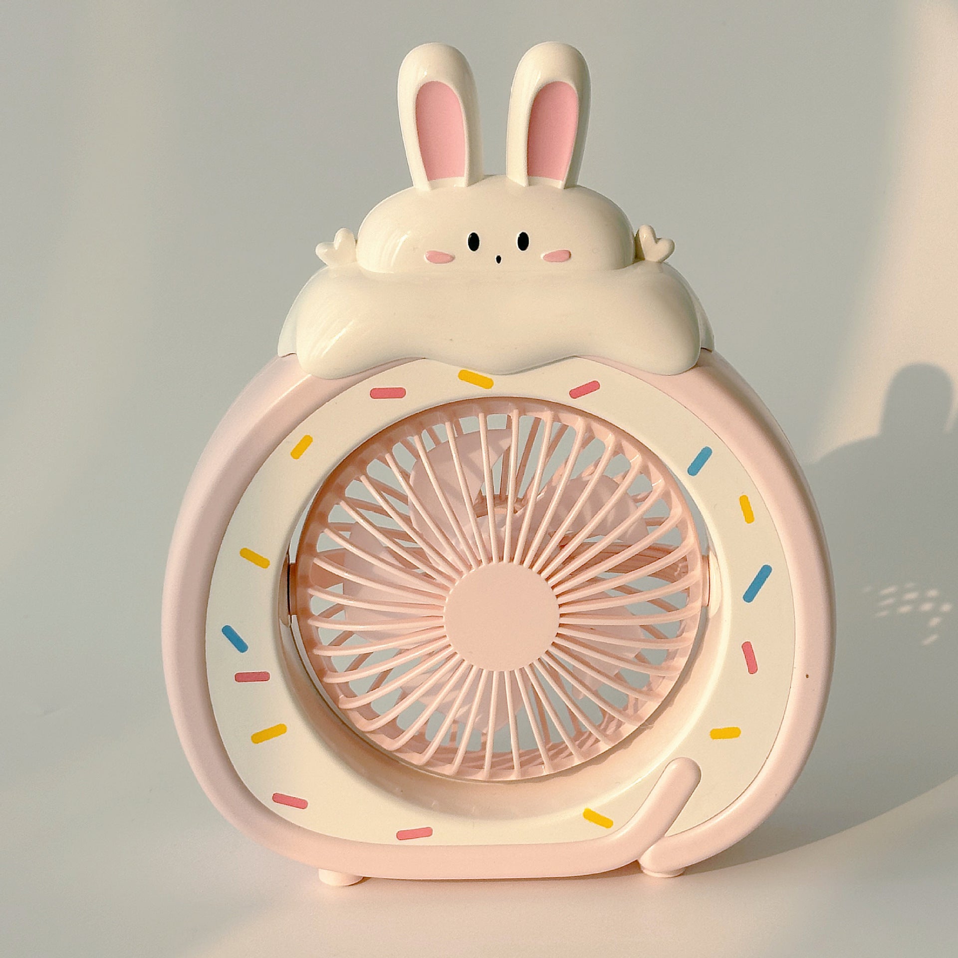 Food Toy Series Cartoon Electric Fan Summer Small Dormitory Fan USB Mini Fan Portable Handheld Fan