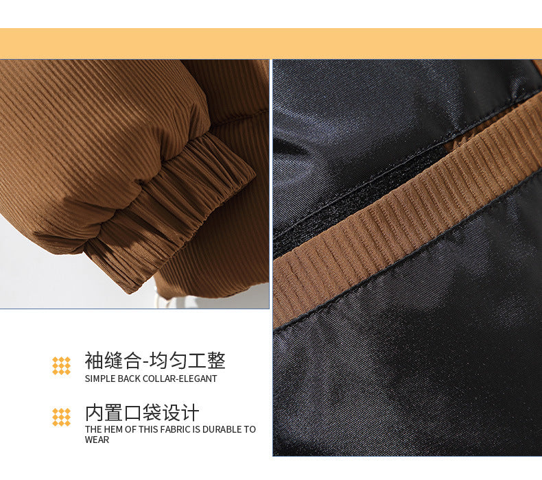 American Street Fashion Brand Graphene Winter Thickened I Charge Daily Casual All-match Cotton Jacket