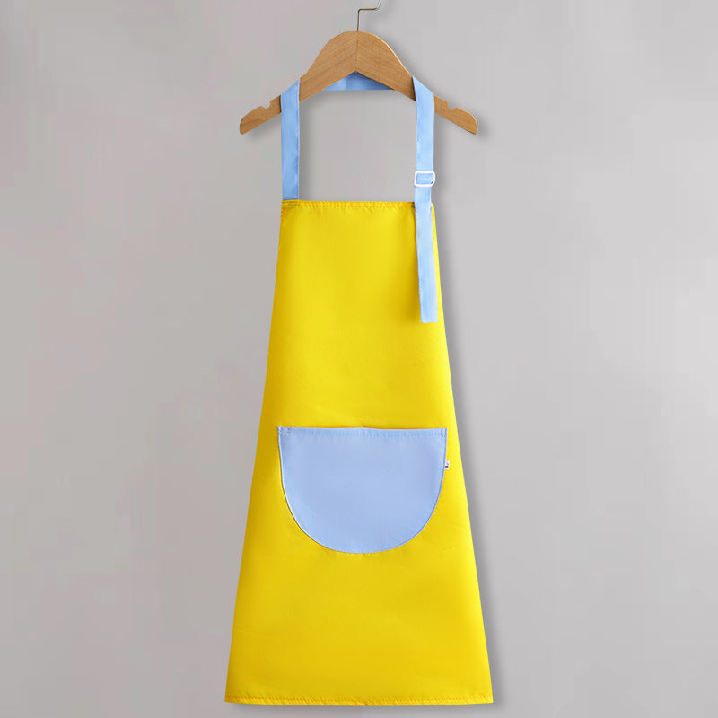 Children's apron painting waterproof antifouling studio cartoon apron big children's kindergarten apron overalls custom logo