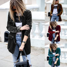 Independent Site Amazon Cross-Border Gold Velvet Short Top for Women 2025 New European and American Clothing Small Suit Jacket
