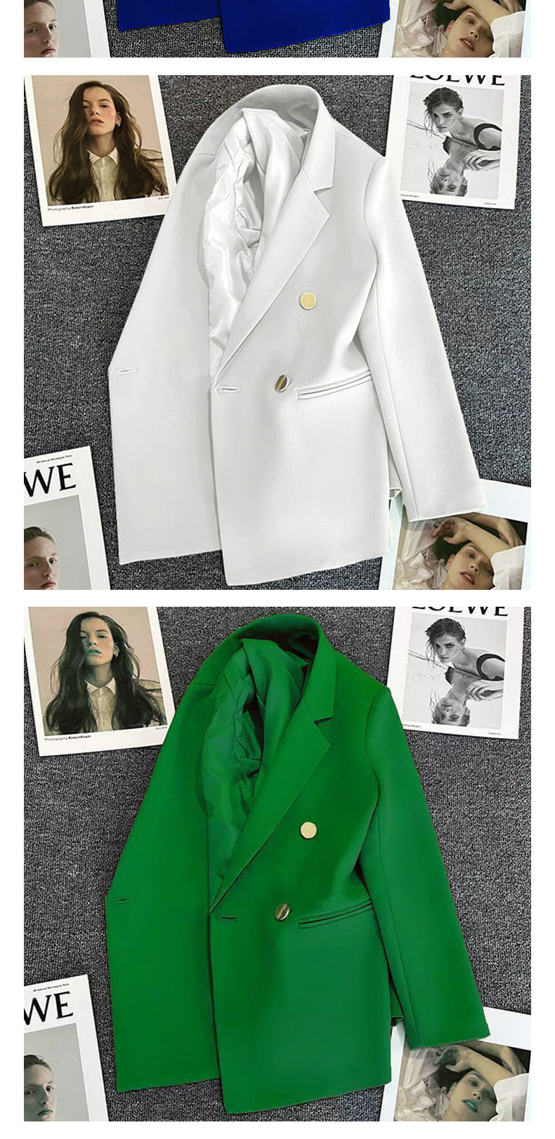 Green Small Blazer for Women 2025 Spring New Style Slimming Internet Celebrity Street Top Trendy Women