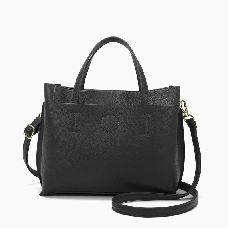 Cross-border women's bag trendnew large-capacity shoulder bag portable messenger bag fashionable and simple commuter bag