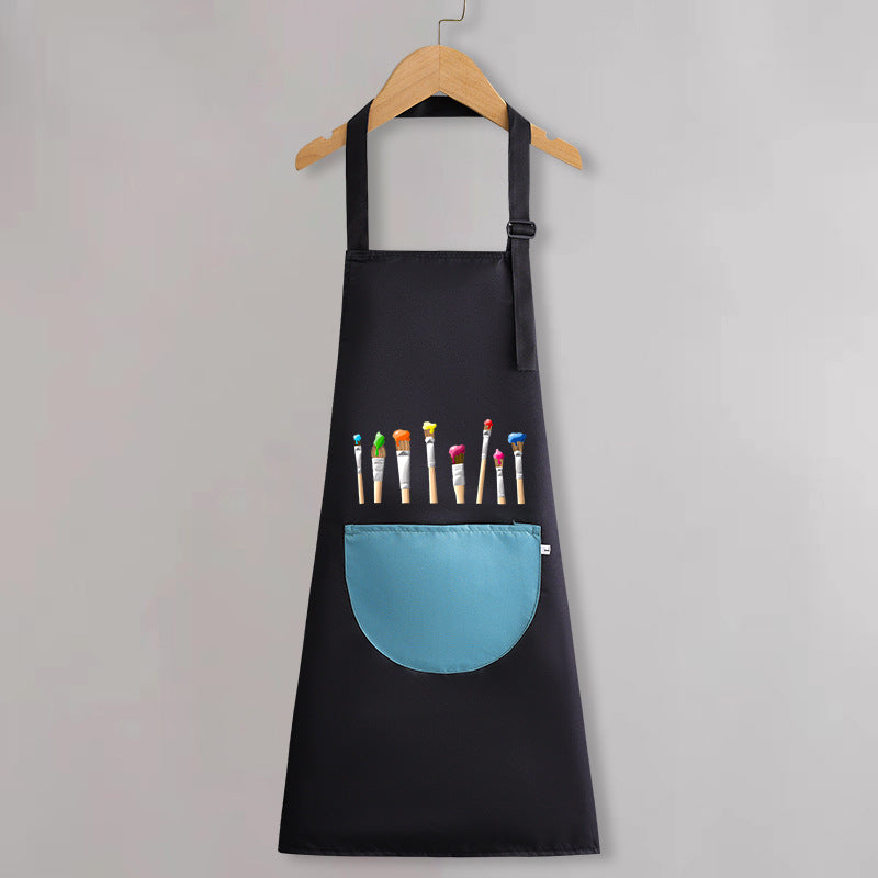 Children's apron painting waterproof antifouling studio cartoon apron big children's kindergarten apron overalls custom logo