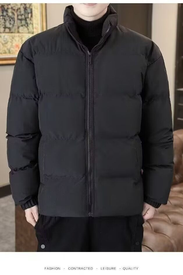 Winter Youth Stylish Cotton Jacket for Boys, Thickened Warm Padded Sports Casual Coat, Thickened Cold-Proof
