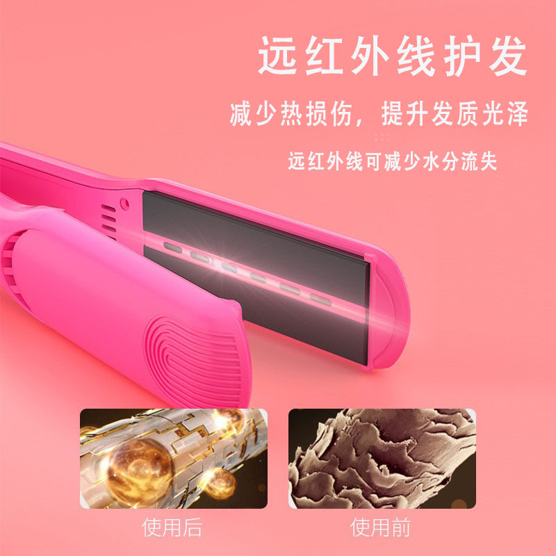 Factory wholesale cross-border foreign trade straight hair rod straight roll dual-purpose curling iron household hair straightening plate splint straightener