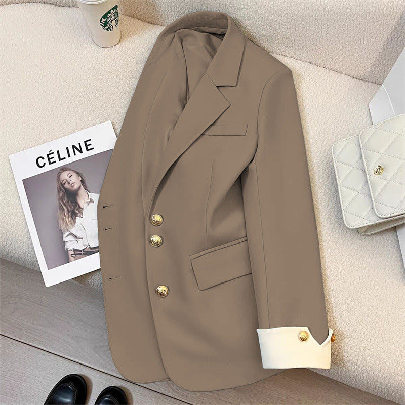 2026 New Style Elegant Commuter Blazer for Women, Spring and Autumn, Unique Design, Trendy Cross-Border Suit