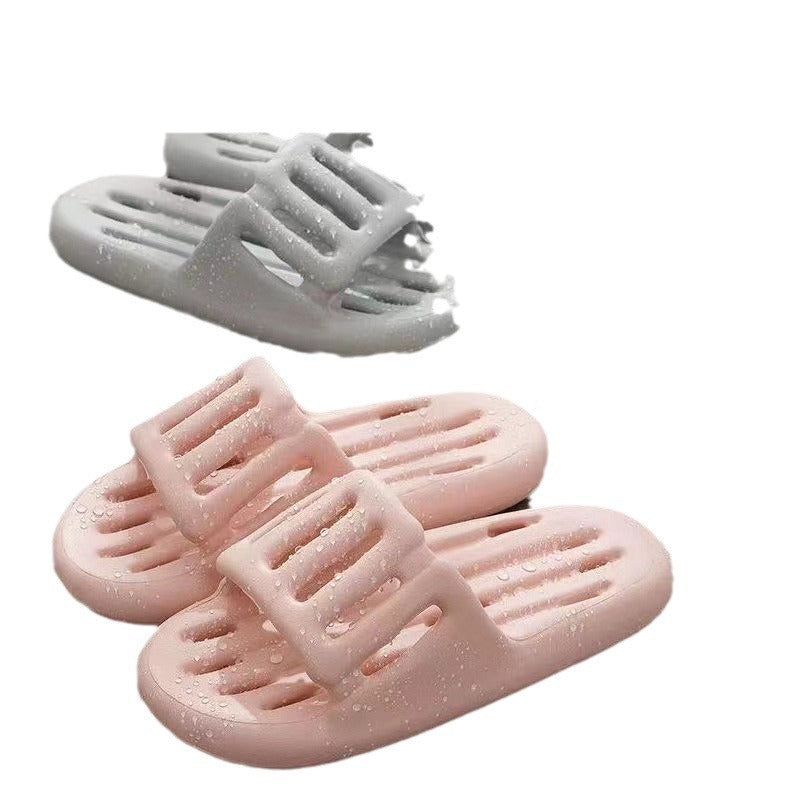 Slippers for Women's Home Bathing Non-Slip Soft Bottom 2024 New Couple Bathroom Home Dormitory Leaking Sandals Men's Summer Slippers