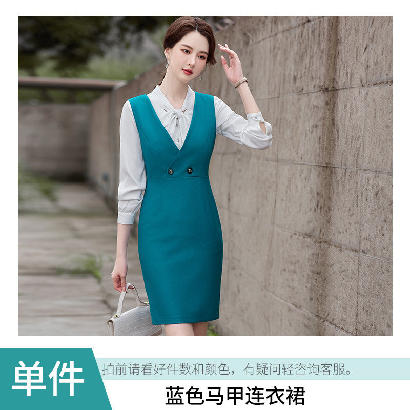 Amazon European and American Cross-Border Popular Commuter Foreign Trade Women's Blazer Professional Pants Dress Two-Piece Suit
