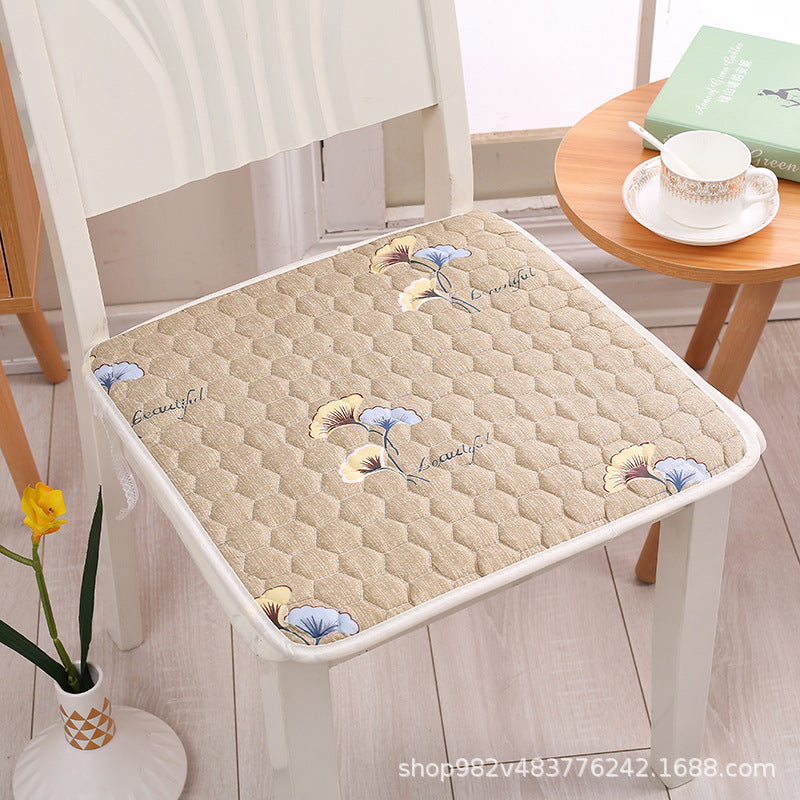 Chair cushion cushion four seasons universal chair cushion office fart cushion restaurant dining chair stool non-slip square seat cushion