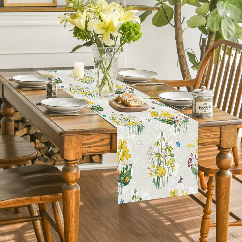 Amazon New Daffodil Table Flag Printing Simple Style Living Room Kitchen Dining Table Decorative Table Amazon Tablecloth