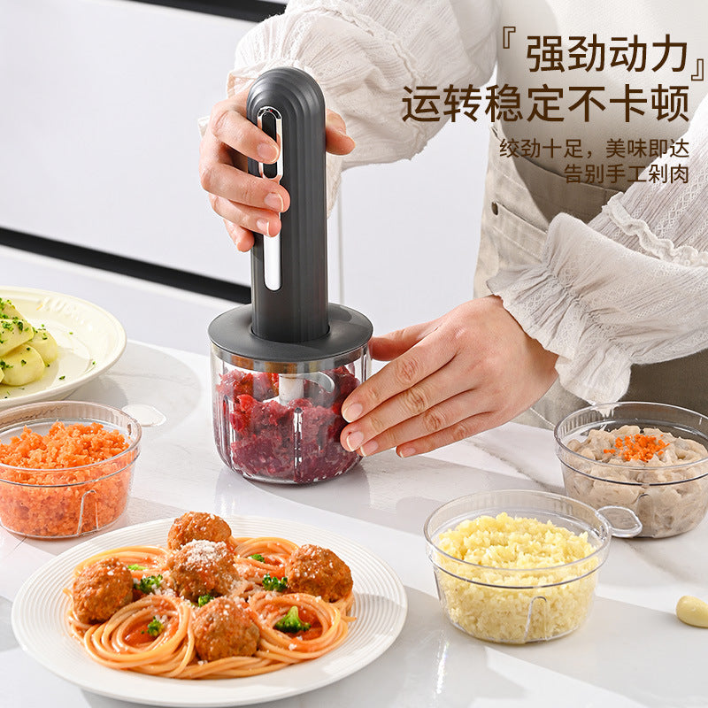 Wireless Electric Food Processor for Home Use, Small Garlic Masher, Vegetable Mincer, Garlic Paste Blender, Baby Food Processor, Garlic Paste Tool