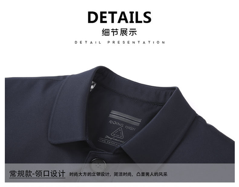 2024 New Middle-aged Men's Cotton-padded Jacket Thick Warm Cotton-padded Jacket Brand Business Lapel Down Cotton-padded Jacket for Men