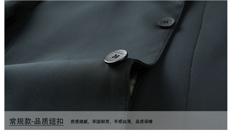 2024 Winter Coat Thickened Cotton-padded Jacket Men's High-grade Mulberry Silk Cotton-padded Jacket for Middle-aged and Elderly Dads Business Casual Jacket