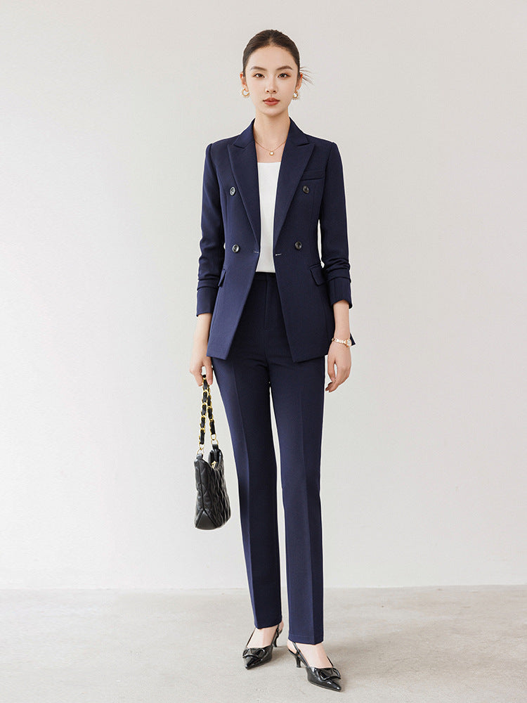 Cross-Border Women's Business Suit, Professional Attire for Interviews, College Student Blazer, Hotel High-End Elegant Workwear